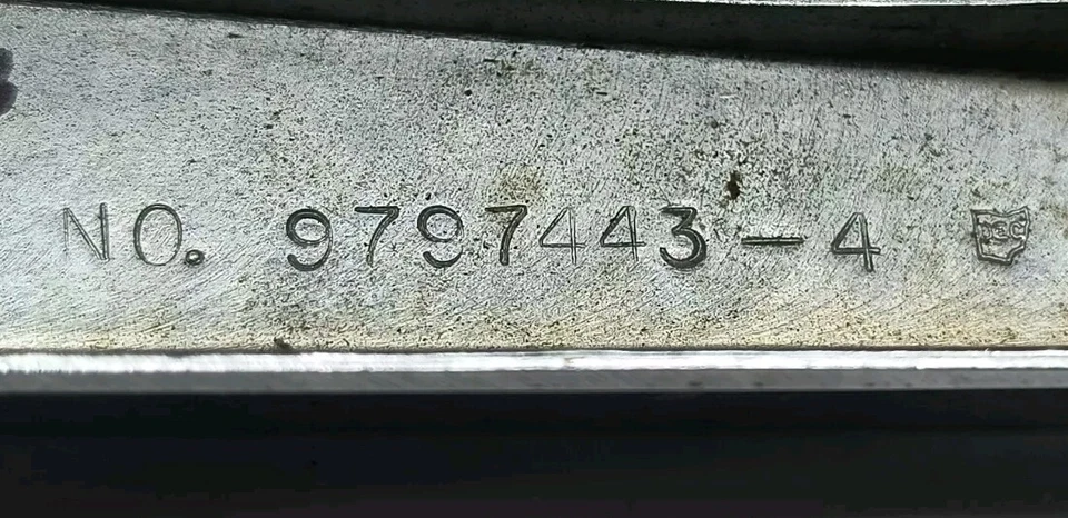 1969 69 PONTIAC FIREBIRD USED GM OEM AUTOMATIC SHIFTER PLATE 9797443 #1 - Image 4 of 4