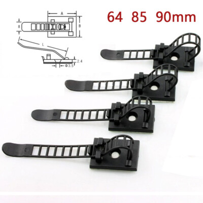 Adjustable Adhesive Cable Clamp Clips Wire Cord Holder Management Organizer Ties