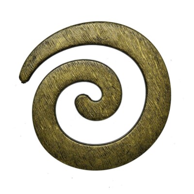 ANTIKER GOLD SPIRAL O RING SCHIEBER SCHNALLE 35mm