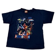 Vintage STAR WARS Episode 1 Jedi Vs Sith DOUBLE SIDED T-shirt Youth M 1999