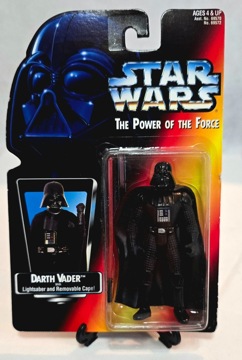 Star Wars POTF Red Card Darth Vader Figure w/Long Saber Sealed MOC