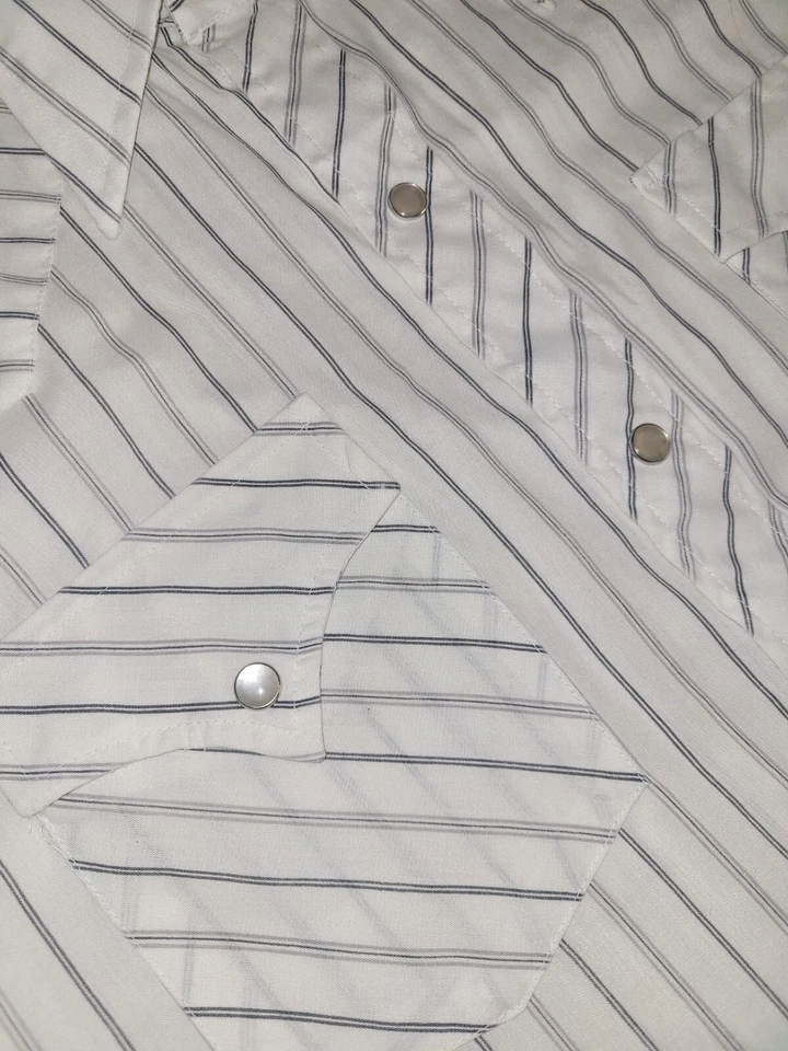 Vtg 1970's CHAMPION WESTERNS Pearl Snap Western Shirt Permanent Press USA L - Image 2 of 4