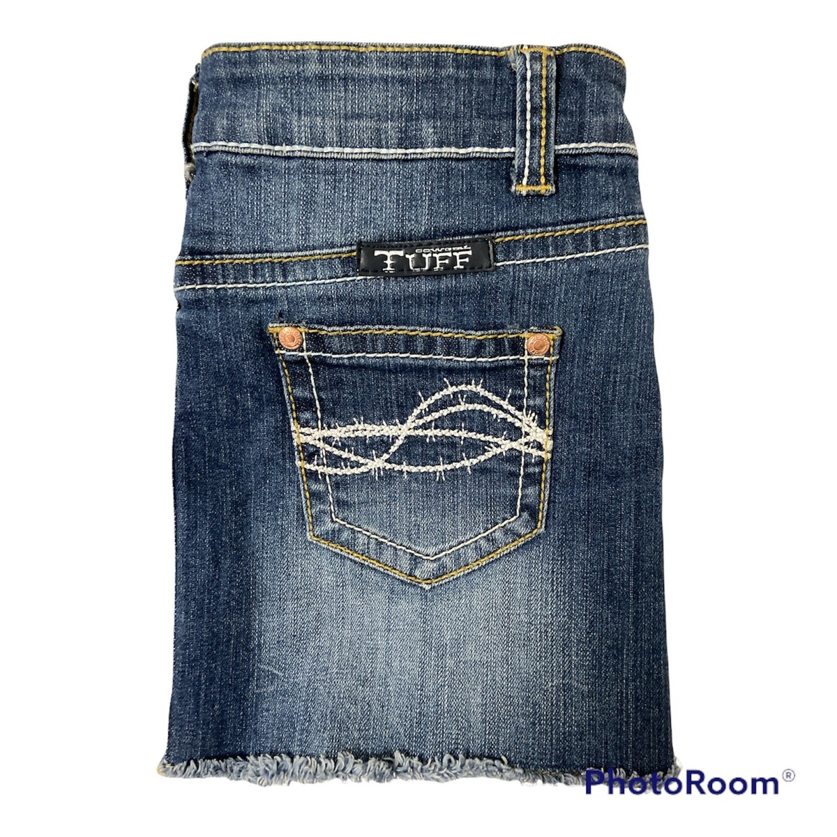Cowgirl Tuff Women's Waist 25 Jeans Denim Flirt Mini Skirt