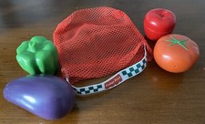 Fisher Price Fun With Play Food Kitchen Mesh Grocery Bag With Fruit Play Store