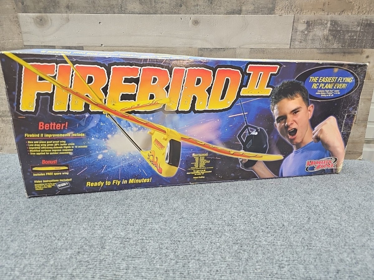 FIREBIRD II 2 RC Remote Control Airplane Vintage Hobby Zone 2001
