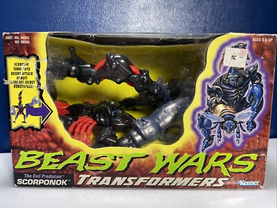 Vintage 1995 Transformers BEAST WARS SCORPONOK Hasbro Kenner  Open Box