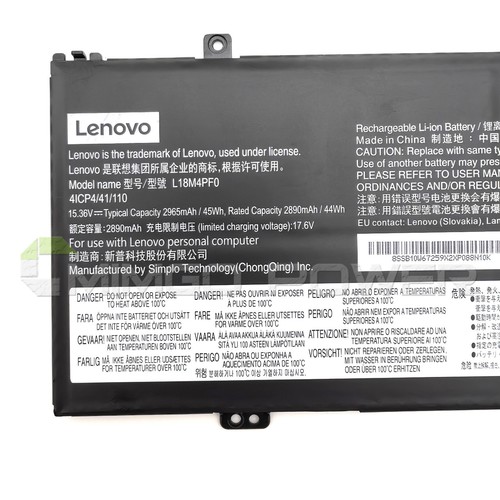 Neu Original L18D4PF0 L18C4PF0 L18M4PF0 Akku für Lenovo ThinkBook 13s-IWL 14s - Bild 4 von 5