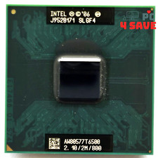 Intel Core 2 Duo Mobile T6500 2.1GHz 2MB Socket P Laptop CPU Processor SLGF4 35W