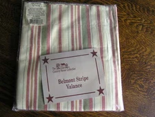 The Country House Collection BELMONT STRIPE Valance 72x14" Hand Woven~~NIP!!