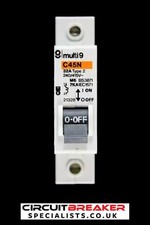 MERLIN GERIN 32 AMP TYPE 2 M6 MCB CIRCUIT BREAKER 21328 C45N