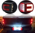 LED License Plate Lights Tag Lamps Housing For 83-11 Ford Ranger Bronco Explorer