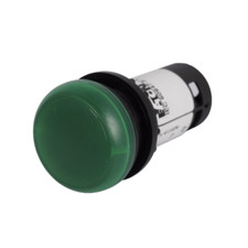 C22-L-G-230 Indicating Light, Flush, Green, 120VAC C22-L Series