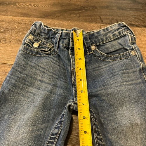 TRUE RELIGION Kids Size 6 Straight Adjustable Waist Blue Jeans - Picture 5 of 11