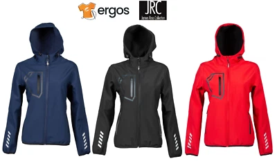 JRC Giubbotto GARMISCH LADY Soft Shell con Cappuccio Impermeabile Interno Pile