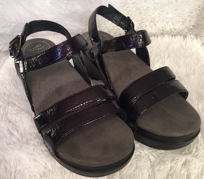dansko patent leather sandals