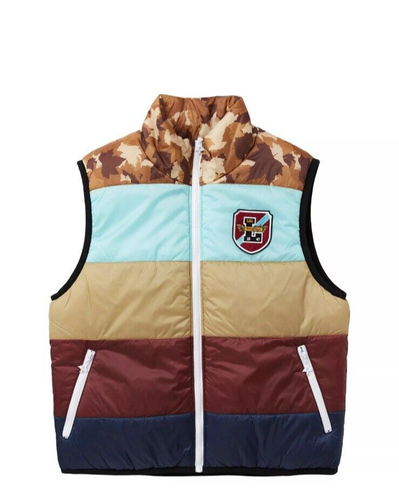 LRG Lifted Research Group College Prep Camo Reversible Puffer Vest. NWT $80 - Picture 2 of 19