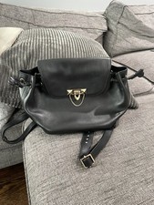 VALENTINO GARAVANI DEMILUNE ROCKSTUD SPIKE STUDDED BACKPACK BLACK  RARE ~ EUC