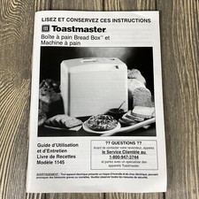 Toastmaster Bread Box Model 1145 Replacement ...