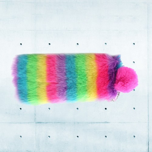 Rainbow Pencil Bag Stationery Organizer Small Makeup Miss Student - Picture 5 of 11