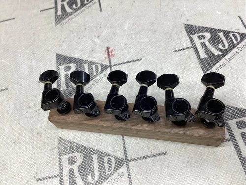 Black Guitar Tuners Tuning Keys Pegs Right