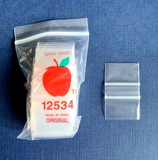 100 Count Clear 1.25" x 3/4" baggies 12534 mini bags