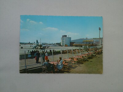 AK AIRLINER HANNOVER FLUGHAFEN AIRPORT Flugzueg PAN AMERICAN LUFTHANSA 1957