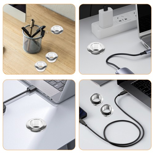 20 Pcs Wire Organizer Desk Hole Cover for Cables Computer Cord Grommet - Photo 4/12
