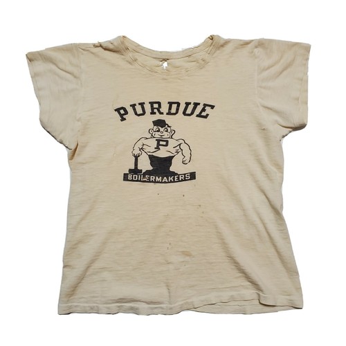 1950s Purdue Boilermakers Tshirt Vintage USA Made