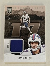 Josh Allen Buffalo Bills  2024 Donruss Elite Influential Jerseys SN500 #IJS-JAL