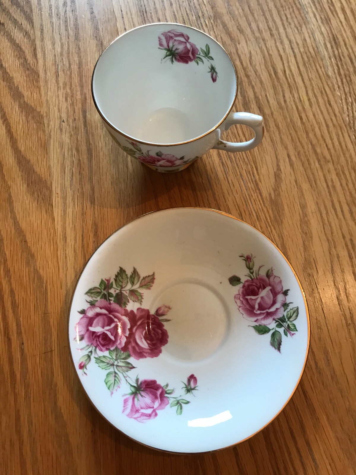 Clarence Bone China Teacup and Saucer Made in England Very Nice eBay