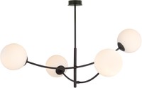 Plafoniera Moderna Bianca Nera Plafoniera 4X40W/E14 IP20 1102/4 Hunter