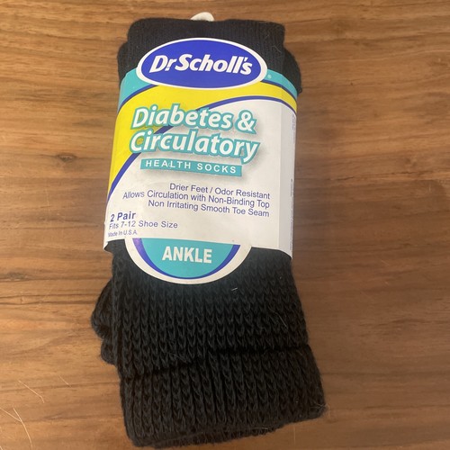 Men’s Dr. Scholl’s Diabetes & Circulatory Health Socks 2 Pair Size 712