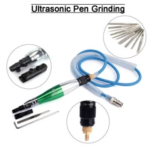1/8" Ultrasonic Air Micro Grinder Pencil Polishing Pneumatic Tool Flat File Set