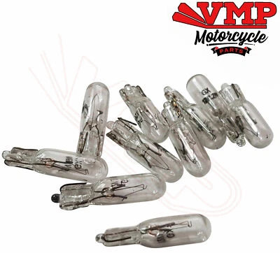 VMP 10x 5mm SMALL-T5-CLEAR-12v-1.2w Wedge LAMPS FRUIT MACHINES Arcade Quiz BULBS