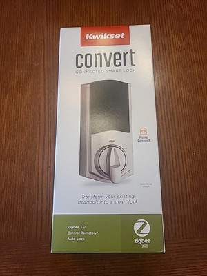  Kwikset Keypad Electronic Deadbolt Smart Lock- Convert 914 Satin Nickel Zigbee 