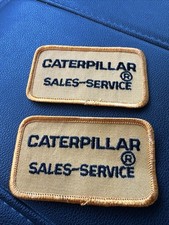 2 Vintage Caterpillar Sales And Service Patch...
