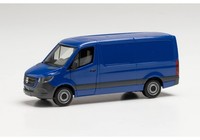 Herpa 1:87 096485 Mercedes-Benz Sprinter `18 Kasten Flachdach Blau NEU OVP
