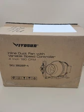 VIVOSUN T6 4 Inch 190 CFM Inline Duct Fan with Variable Speed Controller