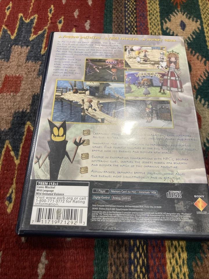 OKAGE Shadow King PlayStation 2 PS2 Completo - Probado - Auténtico Foto 2 de 3