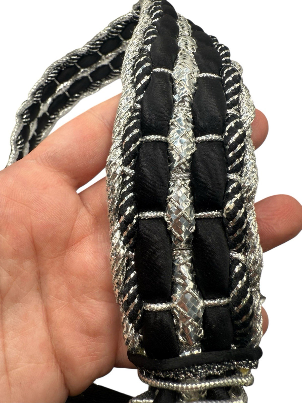 Vintage 1980’s Statement Seashell Shells Silver B… - image 6