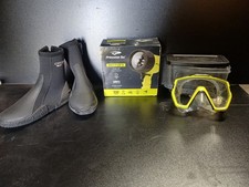 Sector 5, Masque de plongée Tusa FreedomHD et bottes d'eau à semelle dure Cressi ISLA7 MM