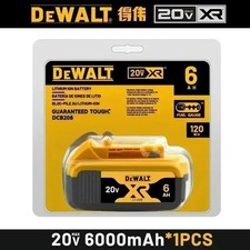 New 100% Original Dewalt 20V XR 6Ah LITHIUM LI.ION DCB206 Power Tool Battery