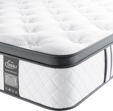 TeQsli 5FT King Mattress 10 Inch Gel Memory Foam Pocket Spring Hybrid Mattress