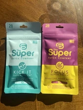 The Super Patch Company:The Focus Patch & The Kick-it Patch Pack Of 28 Patches