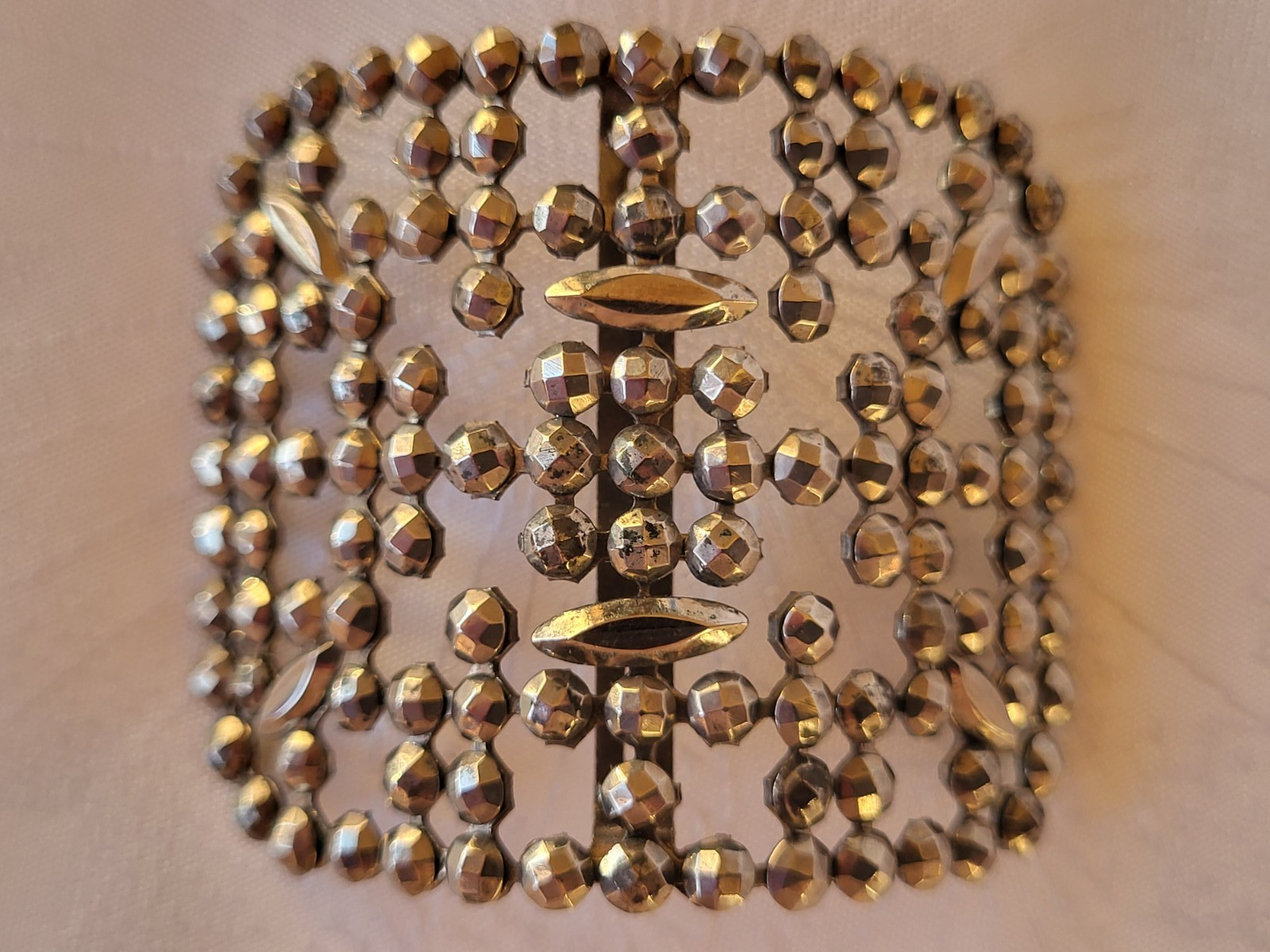 3 Antique Cut Steel Shoe Buckles Different Shapes One Stamped Made In France