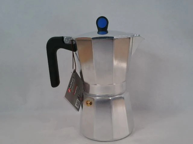 Monix Induction Express Italian Induction Coffee Maker, Aluminium 6 Cup, Silver