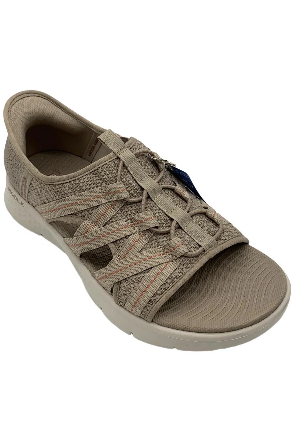 Skechers Womens Slip-ins GO Walk Flex Fisherman Sandals Sadie Taupe 7790₽