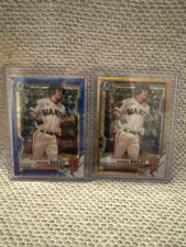 2021 Bowman Chrome Gold /50 And Blue Ice Patrick Bailey SF Giants / Guardians