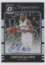2016 Donruss Optic Signature Series Holo Silver Prizm Langston Galloway Auto im4