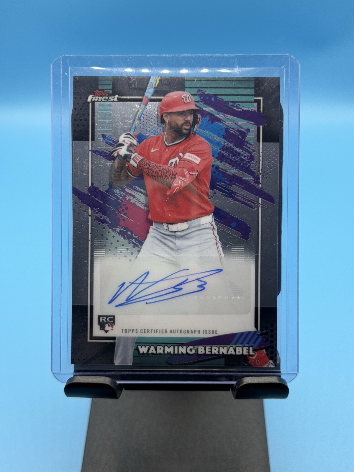 Topps Finest 2026 Warming Bernabel Rookie Auto FMA-WB Washington Nationals